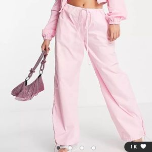 ASOS Pink Parachute Pants